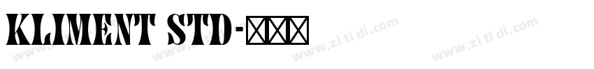 Kliment Std字体转换
